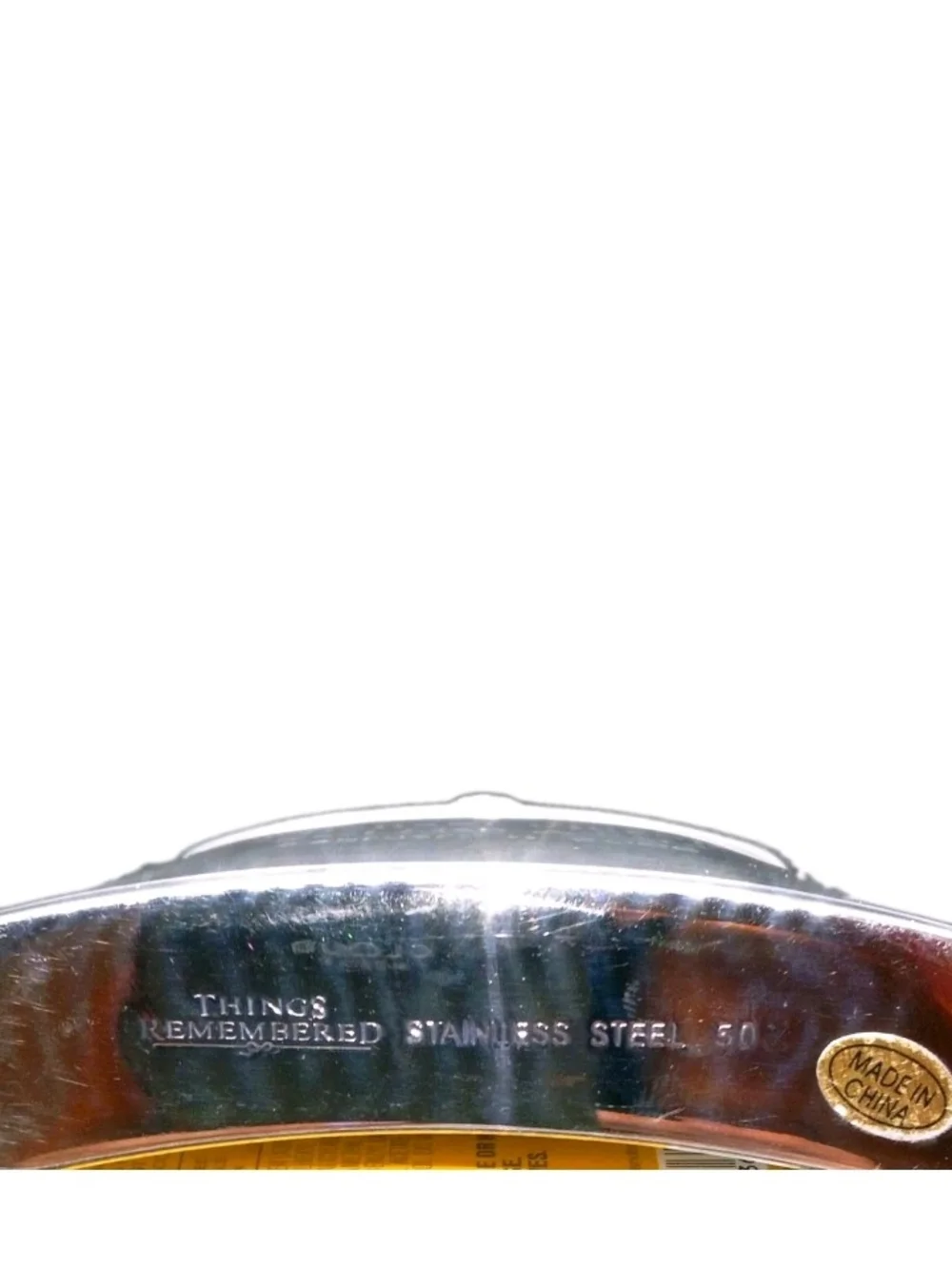 Things Remembered Stainless Steel Flask - Silver Finish